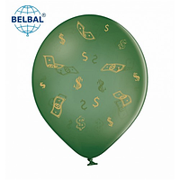 Латексна кулька BELBAL 12"(30 см) "Бакси" на зеленому кристалі