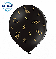 Латексна кулька BELBAL 12"(30 см) "Бакси" на чорному