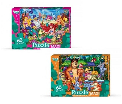 Пазли Danko Toys 60 елементів Mx60-08-01,02,03,04...16, фото 1