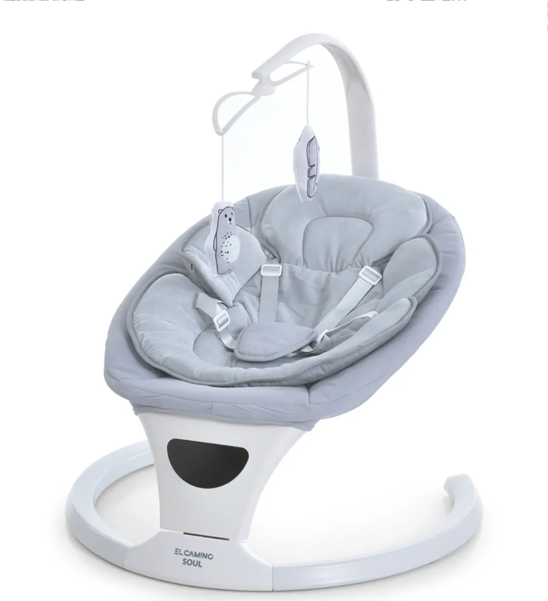 Закачуючий центр для новонароджених Soul ME 1175 Light Gray з Bluetooth, таймером та музикой
