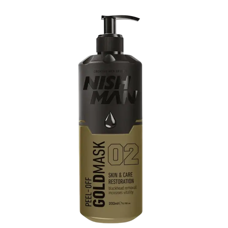 Золота маска для обличчя Nishman Purifying Peel Off Gold Mask з дозатором, 200 мл
