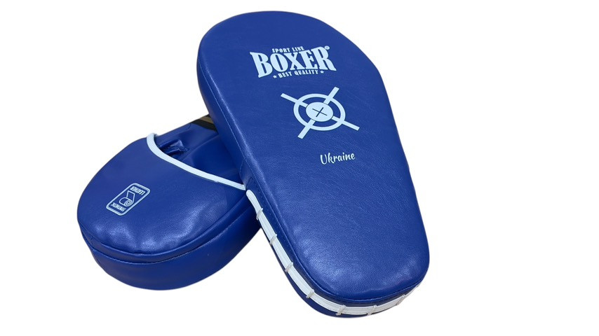 Лапи Прямі кікбоксерські (2 шт.) Шкірзам BOXER Великі