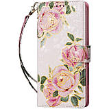 Чохол-книжка Color Book Leather для Xiaomi Redmi Note 13 Pro 5G / Poco X6 5G Rose Flowers, фото 4