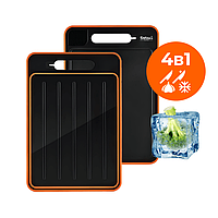 Універсальна обробна дошка Satori з точилкою, теркою для часнику та пластиною для розморозки 31x21x1 см