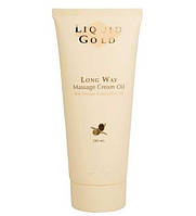 Золотий крем-олія для масажу обличчя та тіла Liquid Gold Long Way Massage Cream Oil, 200 мл
