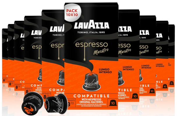 Nespresso Lavazza Espresso Maestro Lungo INTENSO Aluminium