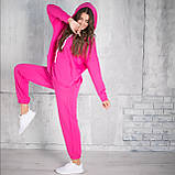 Костюм спортивний жіночий трикотаж-трнитка фуксія, фото 4