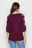 Вишиванка жіноча зі штапелю 3/4 рукав "Хвиля", фото 2