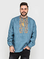 Вишиванка чоловіча з льону довгий рукав