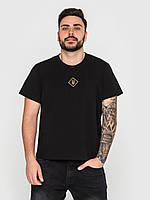 Вишита футболка чоловіча чорна Герб