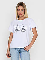 Футболка жіноча з вишивкою Руки-квіти