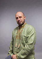 Вишиванка чоловіча з льону довгий рукав