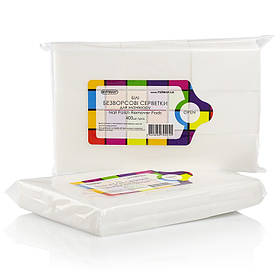 Безворсові білі серветки Фурман, 400 шт