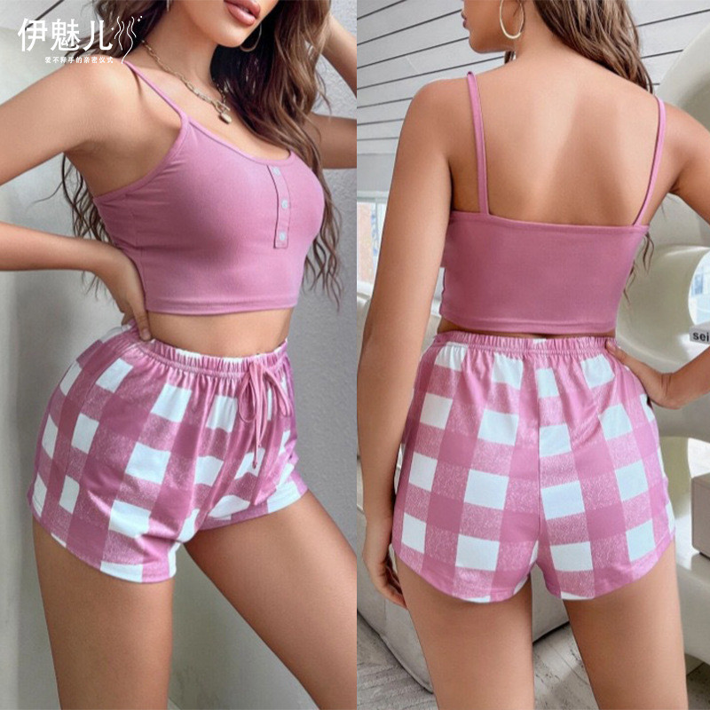 Піжамний комплект для дому (топ-майка+шорти)