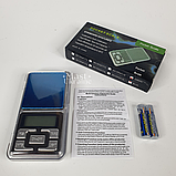 Електронні ваги з цифровим дисплеєм, ювелірні ваги до 200 г з точністю 0,01 г Сріблясті VUE-001, фото 3