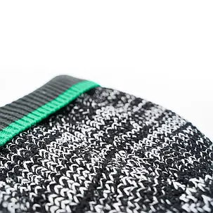 Шапка водонепроникна Dexshell Cuffed Beanie, р-р S/M (56-58 см) чорна з зеленою смугою, фото 3