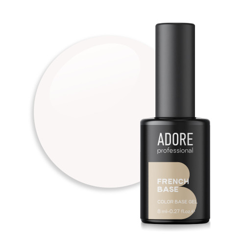 Камуфлююча база для нігтів Adore French Base No09 — milky, 8 ml