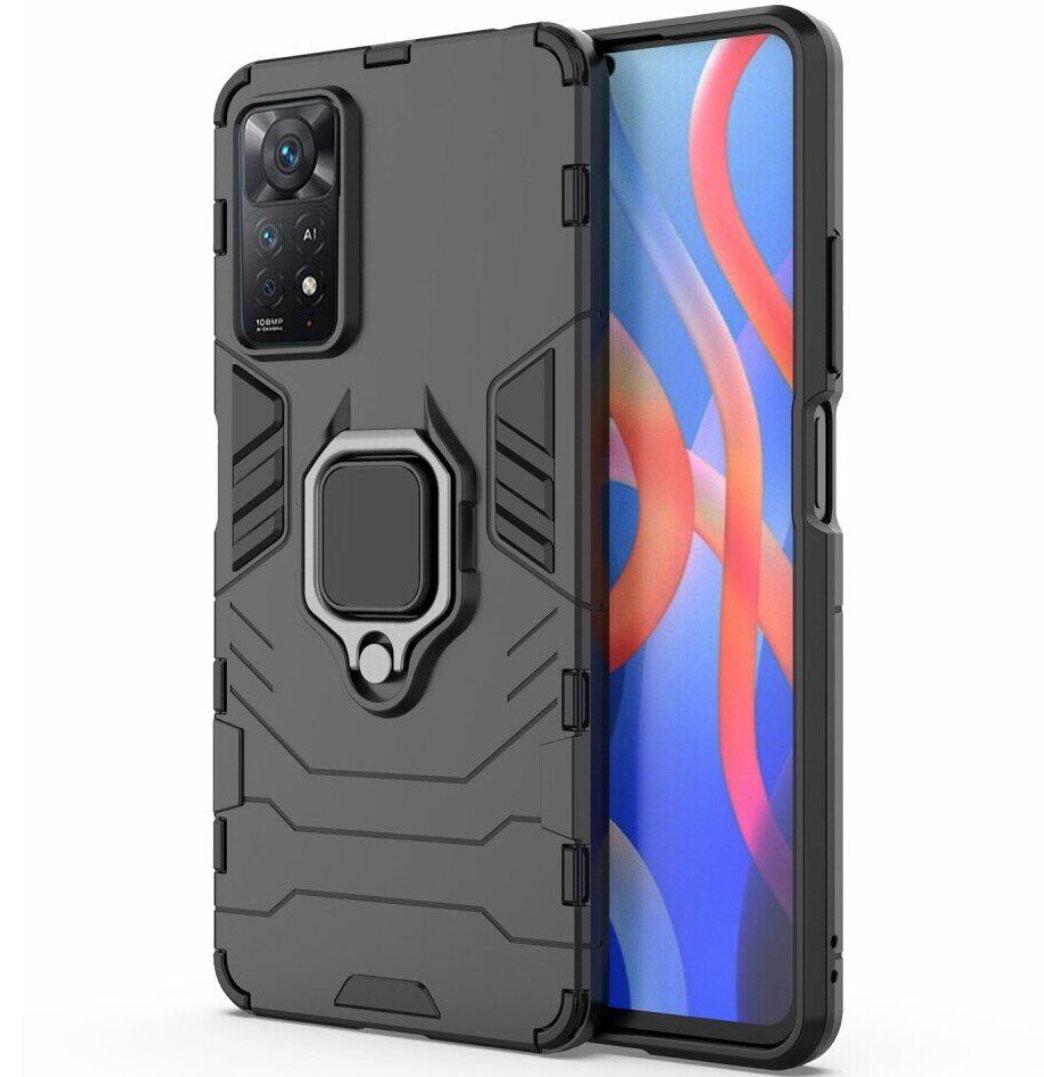 Чохол бампер Primolux Ring Armor для Xiaomi Redmi Note 12 Pro 4G - Black