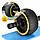 Ролик (гімнастичне колесо) для преса 4FIZJO Ab Wheel XL Black/Yellow (P-5907739314444), фото 4