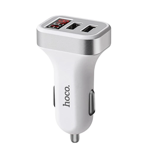 Адаптер автомобільний Hoco Z3 Fast |2USB, 3.1А| білий