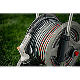 Металевий візок зі шлангом 1/2" 50м та аксесуарами,
комплект для поливу, SILVER PRO SET, WHITE LINE, WL-AG33350SET1, фото 3