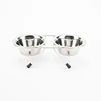 Миски Agility для собак на підставці з нержавіючої сталі 180 мл 11 см