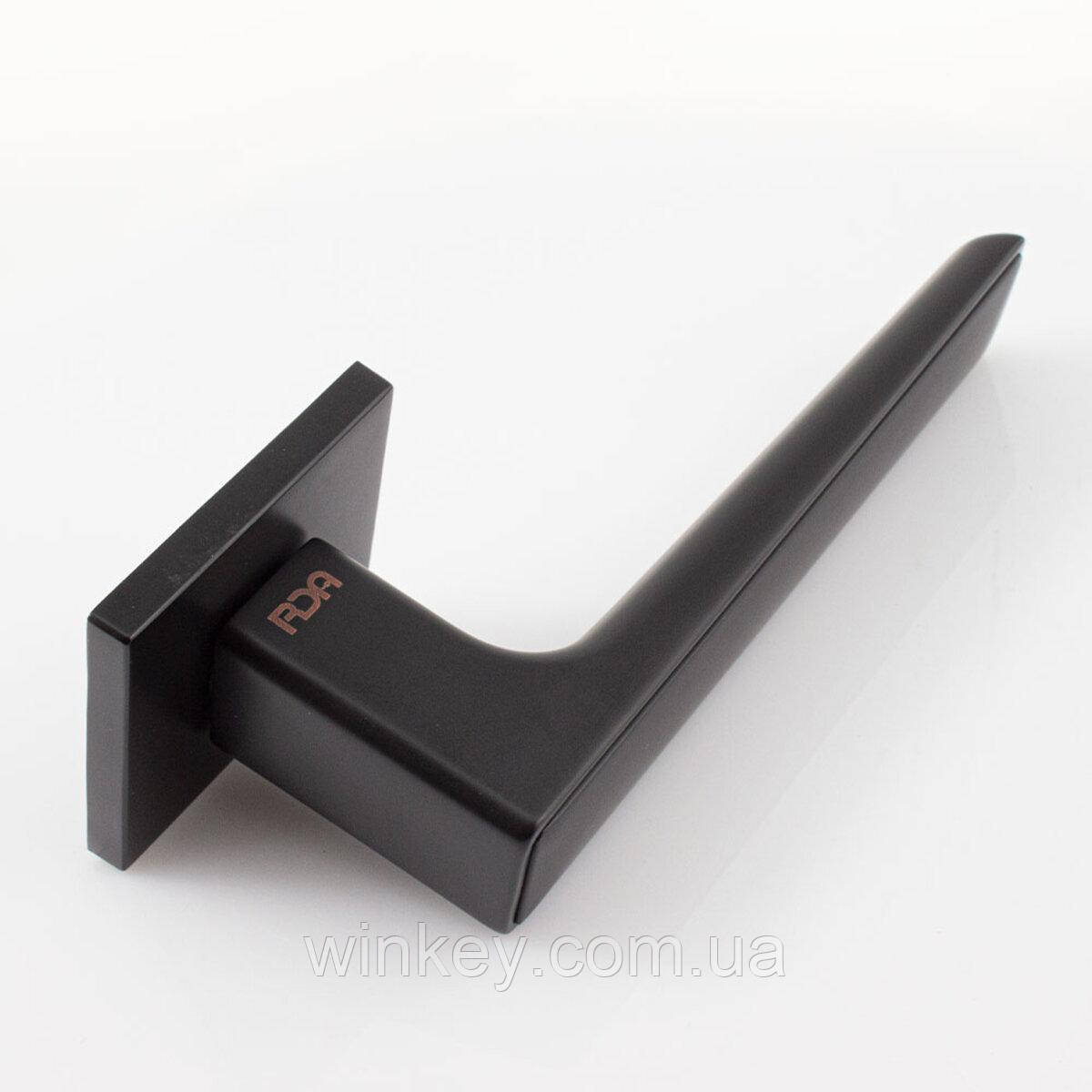 Ручка дверна міжкімнатна RDA LINЕ чорна матова, фото 1