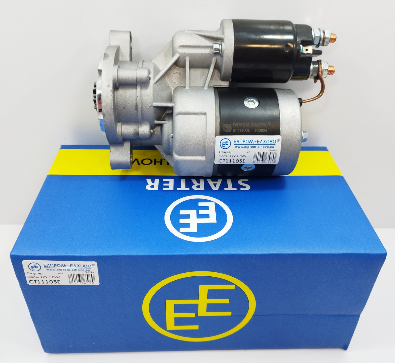 Стартер "Elprom-Elhovo" SENS 1.4 дв. CT11103E 12V 1,0 kW 111103 (MAGNETON 9141322, AS S9042)