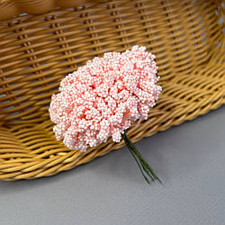 Квітка гіпсофіли з пінопласту 8 см - персиковий