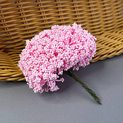 Квітка гіпсофіли з пінопласту 8 см - рожевий