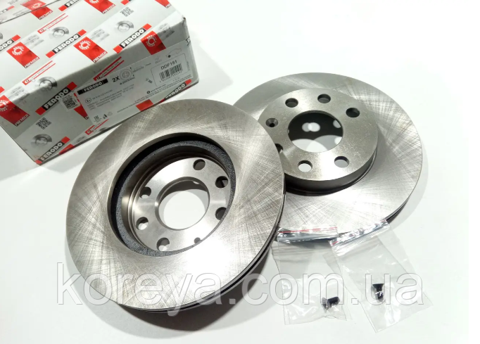 Диски гальмівні передні (к-кт) Ланос Сенс "13" Ferodo DDF151, фото 1