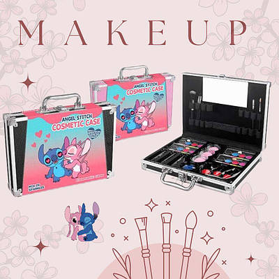 Набір ігрової косметики у валізі Гра салон краси тіні глітер помади лак Кейс для дитячого макіяжу