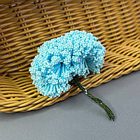Квітка гіпсофіли з пінопласту 8 см - блакитний