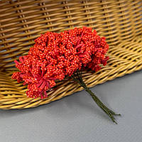 Квітка гіпсофіли з пінопласту 8 см - червоний