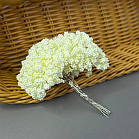 Квітка гіпсофіли з пінопласту 8 см - лимонний світлий