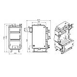 Котел твердопаливний сталевий Thermo Alliance Ferrum W V 5.0 FW 18, фото 9