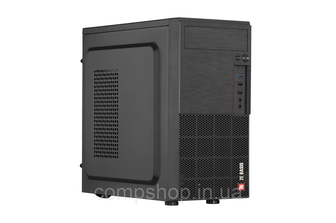 Корпус Mini-Tower з БЖ 400Вт  2E Basis RD8603U-400  (mATX, 1xUSB3.0, 2xUSB2.0, VGA 320мм, чорний) (код 134875), фото 1