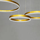 Світлодіодна підвісна Led люстра 105 Вт з пультом д/к колір каркасу бронза D-2130-600+400+300BR, фото 5