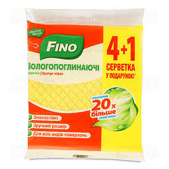 Серветки для прибирання Fino 4+1 шт.вологопоглинаючі (15)