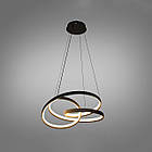 Світлодіодна підвісна Led люстра 90 Вт зі зміною відтінка світла колір каркасу чорний D-8628/530BK, фото 2