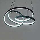 Світлодіодна підвісна Led люстра 90 Вт зі зміною відтінка світла колір каркасу чорний D-8628/530BK, фото 4