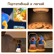 Дитячий проектор-нічник зоряне небо з касетами з казками Mideer 3в1 MD1103 (ЖЯ), фото 6