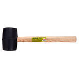Alloid. Киянка резиновая 680г, черная, ручка из дерева, фото 2
