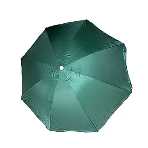 Пляжна парасолька з нахилом та напиленням від сонця Mario Umbrella 1,6 м, Зелений, фото 3