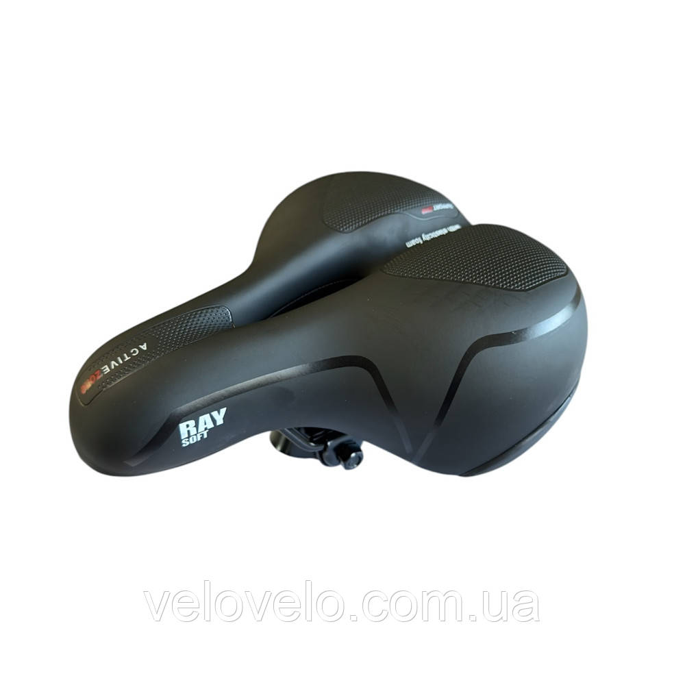 Сідло RAY SOFT 26 x 21 см із замком на пружинах і світловідбивним елементом