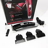 Бездротовий професійний тример для чоловічої стрижки Gemei GM-6046, Модний машинка для стрижки волосся OV-76, фото 6