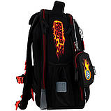 Рюкзак шкільний каркасний Kite Education Hot Wheels 36.5x27x15.5 см, 14 л, чорний (115-130 см), фото 8