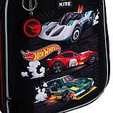Рюкзак шкільний каркасний Kite Education Hot Wheels 36.5x27x15.5 см, 14 л, чорний (115-130 см), фото 9