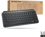 Клавіатура Logitech MX Keys Mini For Business бездротова Illuminated US Graphite, фото 8