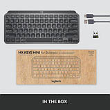 Клавіатура Logitech MX Keys Mini For Business бездротова Illuminated US Graphite, фото 11